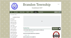 Desktop Screenshot of brandontownship.us