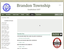 Tablet Screenshot of brandontownship.us